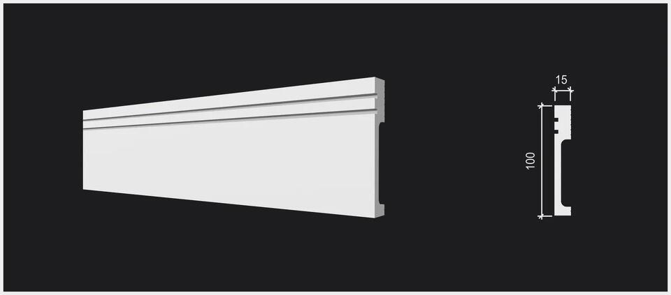 Фото №7  Плинтус Decor-dizayn DD719/Плинтус (100х15x2000мм)/16, шт