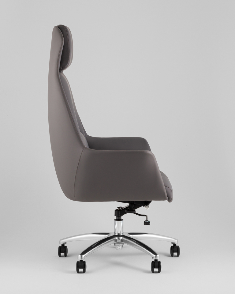 Фото №10  Кресло Кресло руководителя TopChairs Viking NEW серое