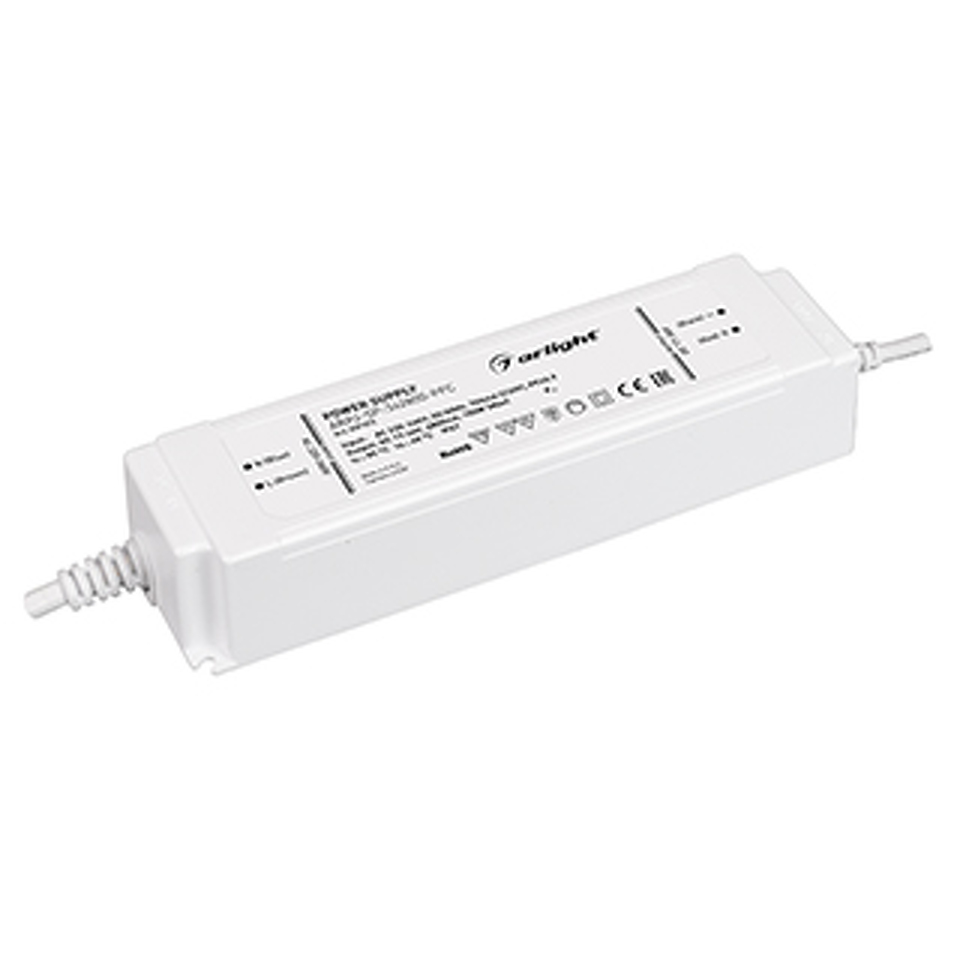 Фото №1  Arlight Блок питания ARPJ-SP-342800-PFC (100W, 17-34V, 2.8A) ( IP67 Пластик, 5 лет)