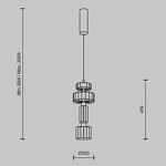 Превью фото №8  Подвесной светильник Подвесной светильник Maytoni MOD253PL-L18BS3K1