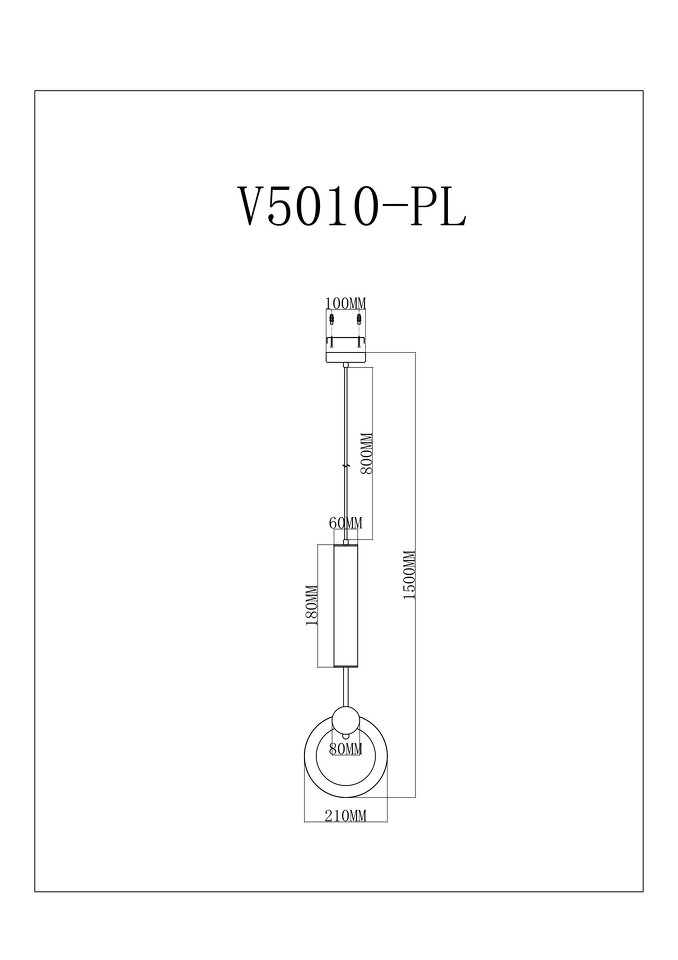 Фото №4  Подвесной светильник Светодиодный подвесной светильник Moderli V5010-PL Richard