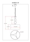 Превью фото №9  Подвесной светильник Светильник подвесной Moderli V10553-1P Macadamia
