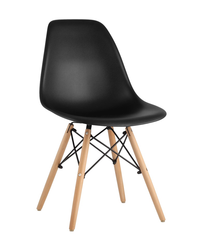Фото №10  Стул Eames Style DSW черный (разборный каркас)