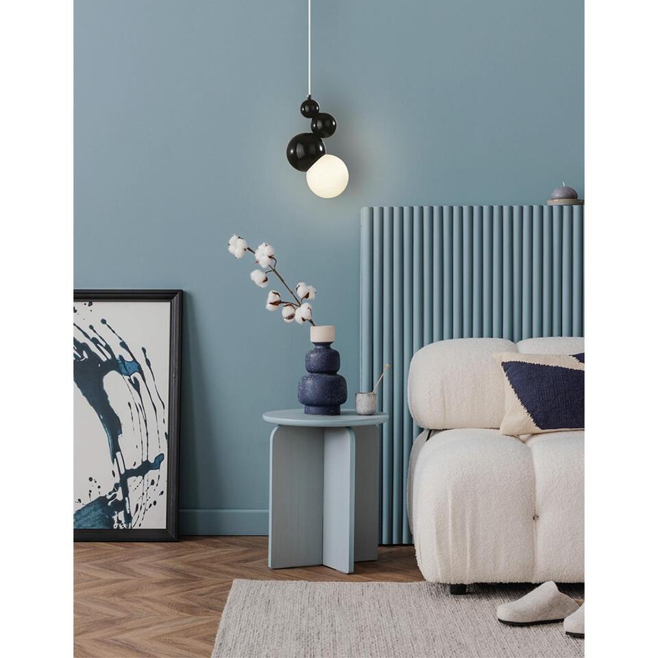Фото №11  Подвесной светильник LUMION 6566/1A MODERNI LN26 178 черный/белый матовый/металл/стекло Подвес E27 1*40W 220V BLASEN