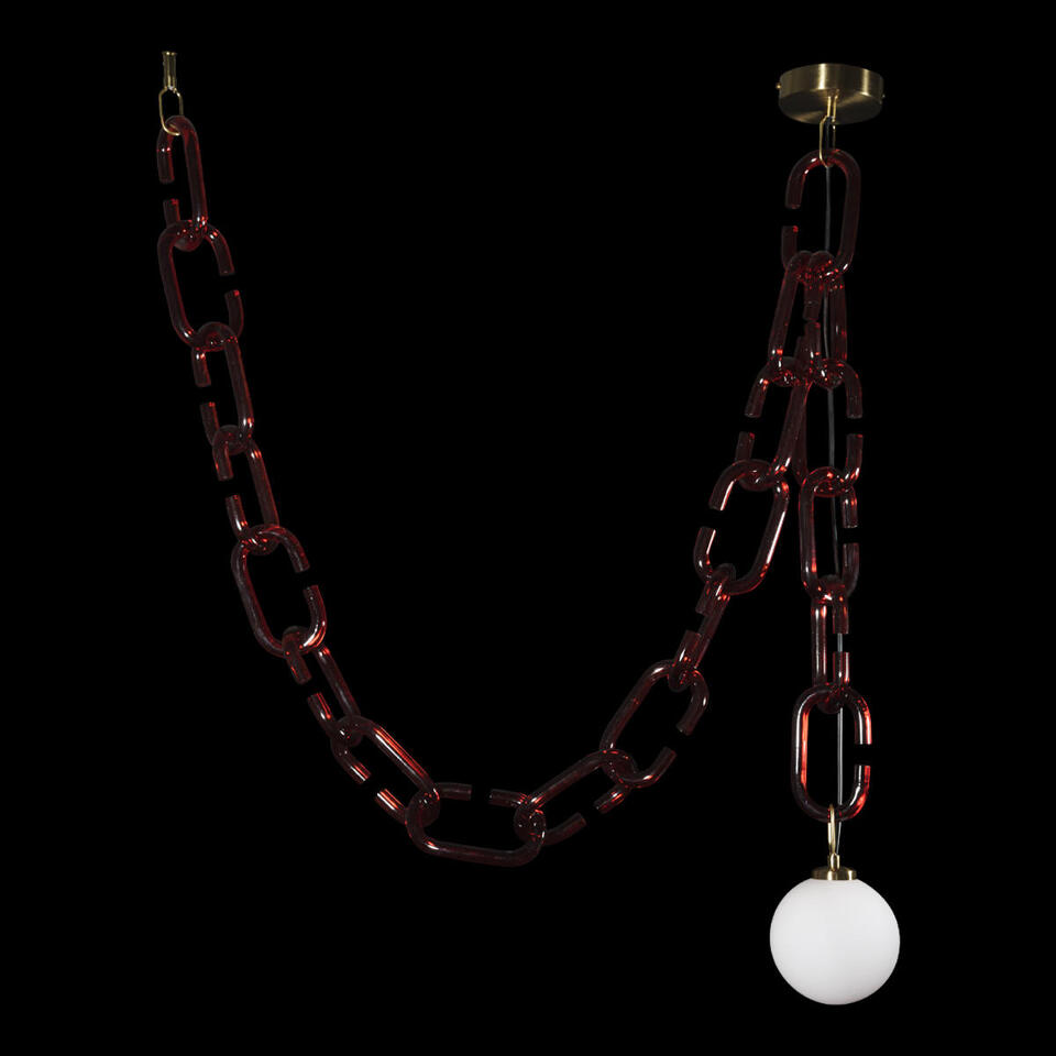 Фото №5  Подвесной светильник 10128C Red Подвесной светильник LOFT IT Chain