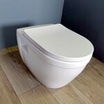 Превью фото №10  Унитаз Teymi Унитаз подвесной Vitra безободковый, сиденье Дюропласт микролифт T40804