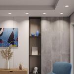 Превью фото №3  NOVOTECH 359875 WIR NT26 000 белый Светильник встраиваемый с переключателем цв. температуры IP20 LED 12W 100-265V 3000К/4000К/6000К CLARTE