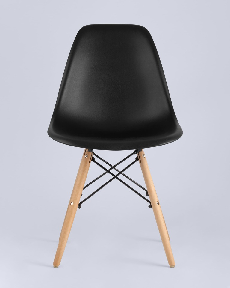 Фото №10  Стул Eames Style DSW черный x4 (разборный каркас)