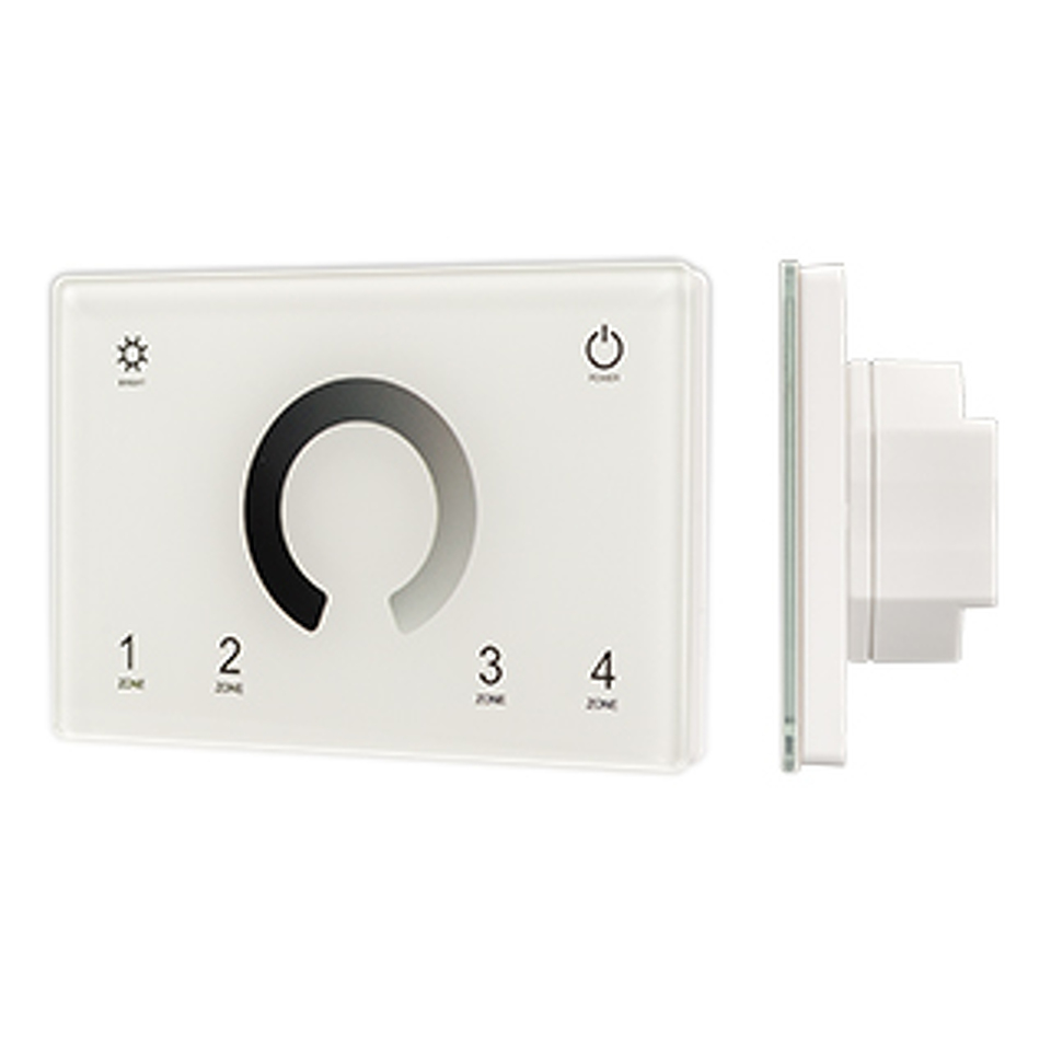 Фото №1  Arlight Панель Sens SMART-P79-DIM White (230V, 4 зоны, 2.4G) ( IP20 Пластик, 5 лет)