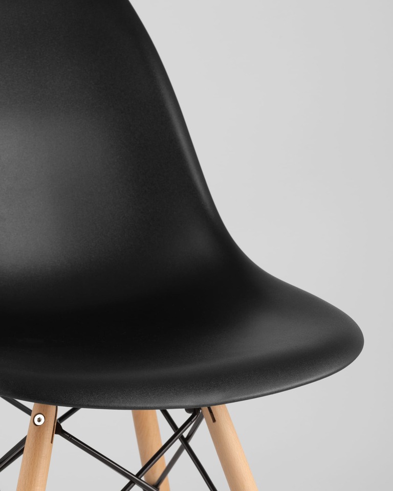 Фото №10  Стул Eames Style DSW черный (разборный каркас)
