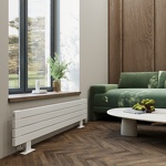 Превью фото №1  Радиатор Asthetik  Sigma HN 60x30 1000 -4, Низ лево, 9016 RAL белый мат