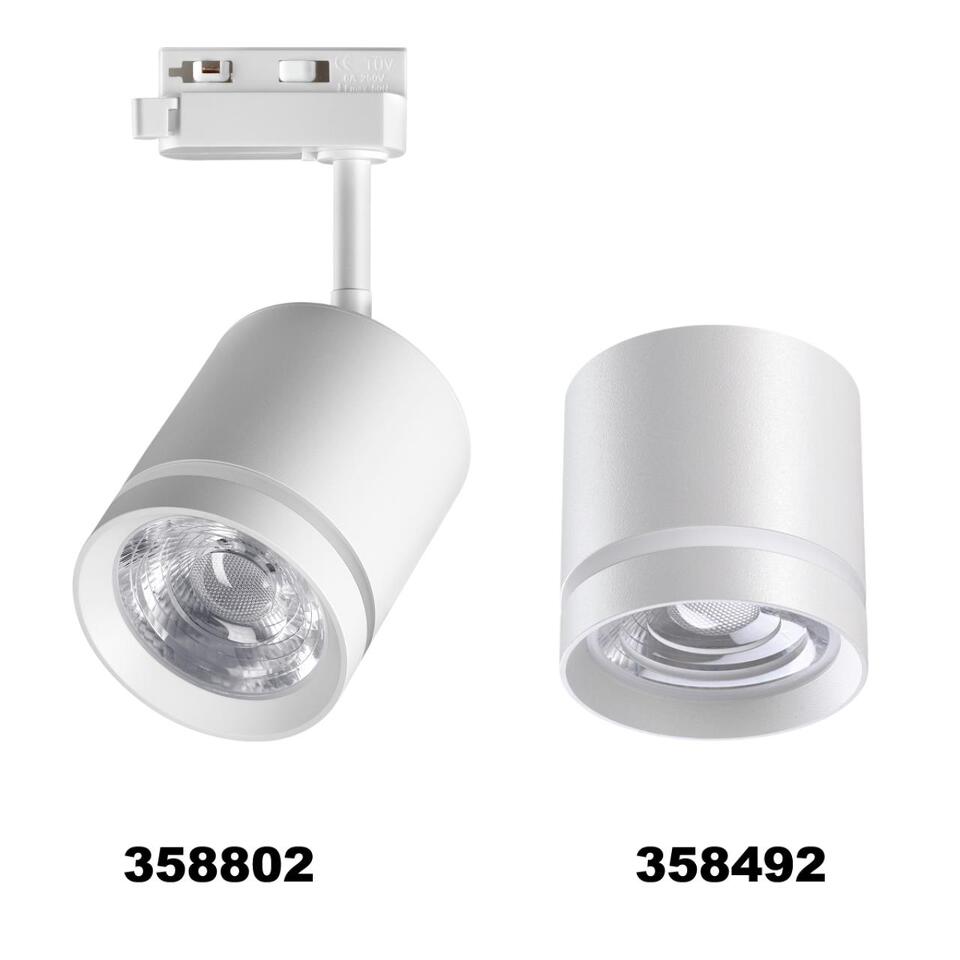 Фото №7  NOVOTECH 358802 PORT NT21 236 белый Светильник трековый однофазный трехжильный IP20 LED 15W 1300Лм 4000K 85-265V ARUM