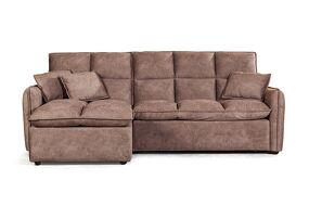 Фото Top concept Рио диван-кровать с шезлонгом, замша camel