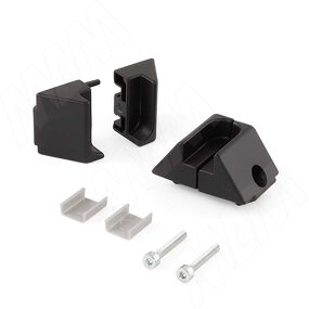 Фото Eureka SLIM держатель для штанги, компл. из двух держателей, черный (SL3529NBL)