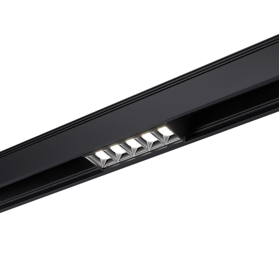 Фото №5  NOVOTECH 358523 SHINO NT21 082 черный Трековый светильник для низковольного шинопровода IP20 LED 4000K 10W 48V KIT