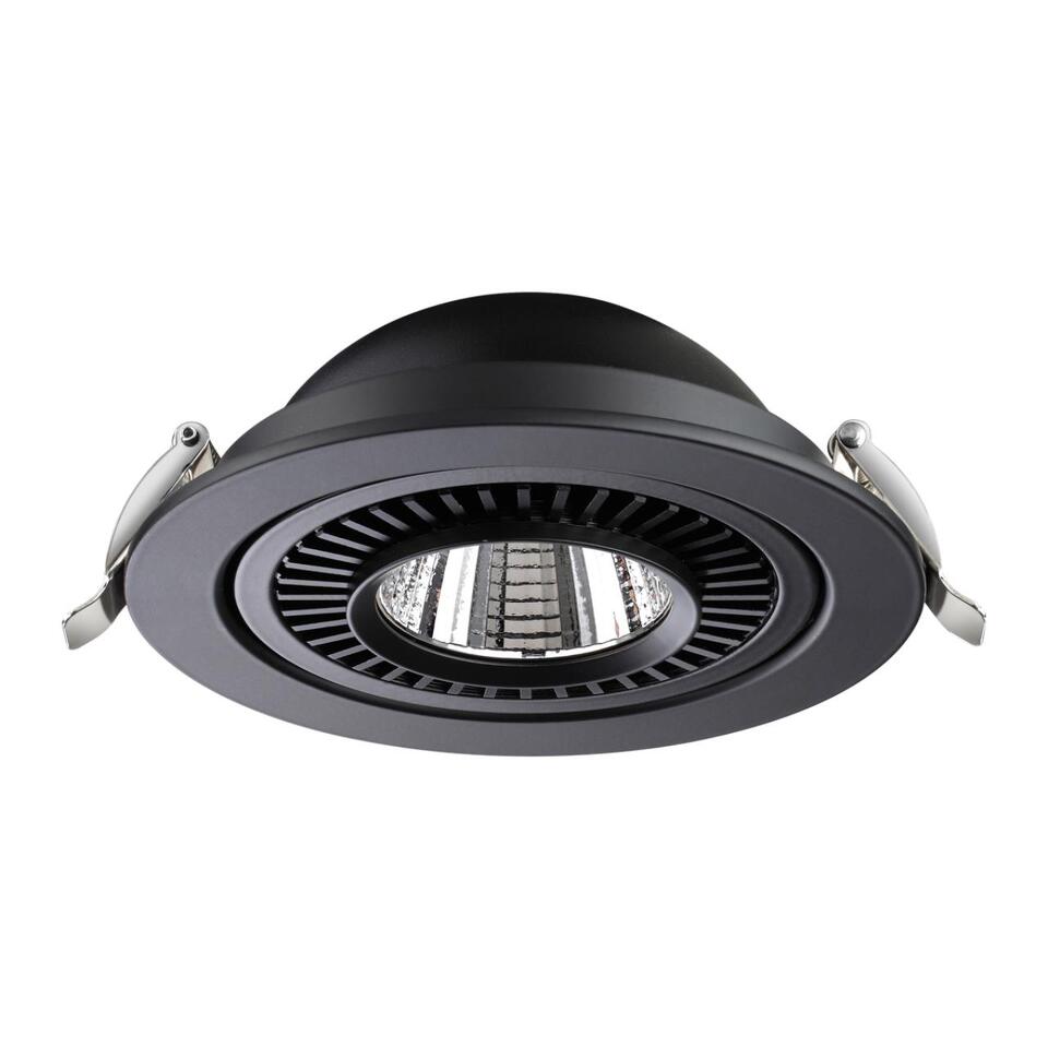 Фото №6  NOVOTECH 358818 SPOT NT21 466 черный Светильник встраиваемый светодиодный IP20 LED 18W 1600Лм 4000K 220V GESSO