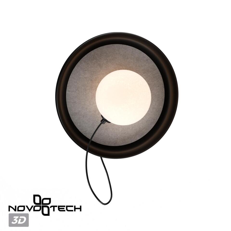 Фото №9  NOVOTECH 370974 OVER NT24 280 черный Светильник накладной настенный IP20 G9 7W 220V FELTO