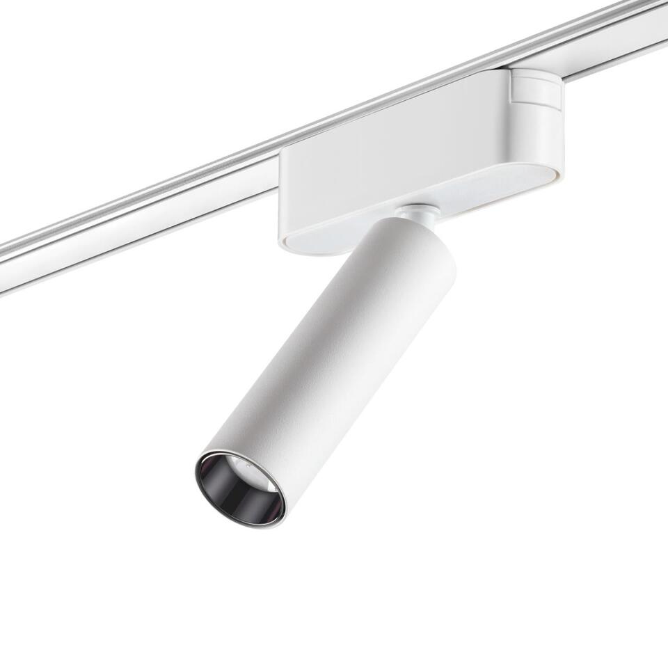 Фото №6  NOVOTECH 359251 SHINO NT23 182 белый Трековый светильник для низковольтного шинопровода IP20 LED 7W 48V 630Лм 3000К SMAL