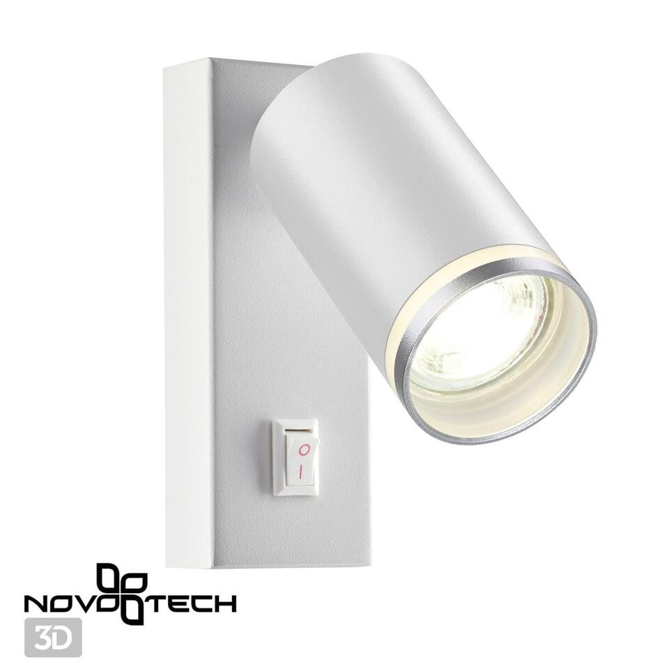 Фото №3  NOVOTECH 370892 OVER NT22 412 белый Светильник накладной настенный IP20 GU10 9W 220V ULAR