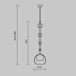 Превью фото №2  Подвесной светильник Подвесной светильник Maytoni MOD227PL-01B1
