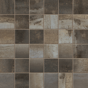 Фото ASCOT Мозаика MIX STEELWALK METAL RETT ( 36PZ ) 29,6X29,6