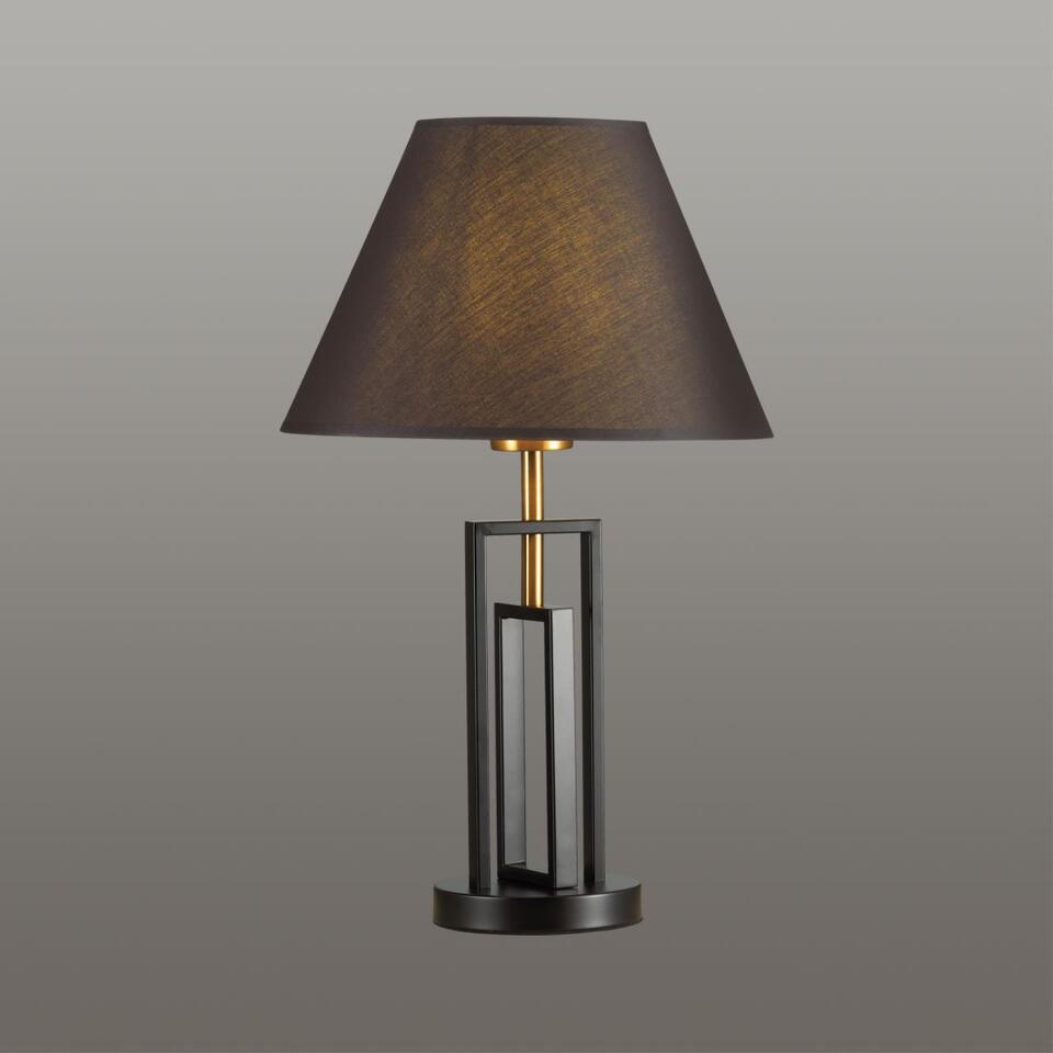 Фото №5  Настольная лампа LUMION 5290/1T NEOCLASSI LN23 000 черный, латунь Настольная лампа E27 1*60W 220V FLETCHER