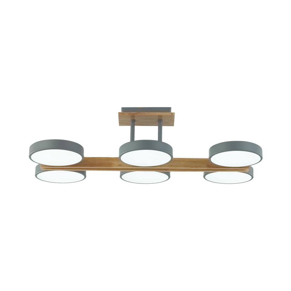 Фото №9  LUMION 8031/108CL LEDIO LN26 345 серый, дерево/металл/акрил Потолочный светильник LED 108W 3000/4000/6000К 220V PLATO