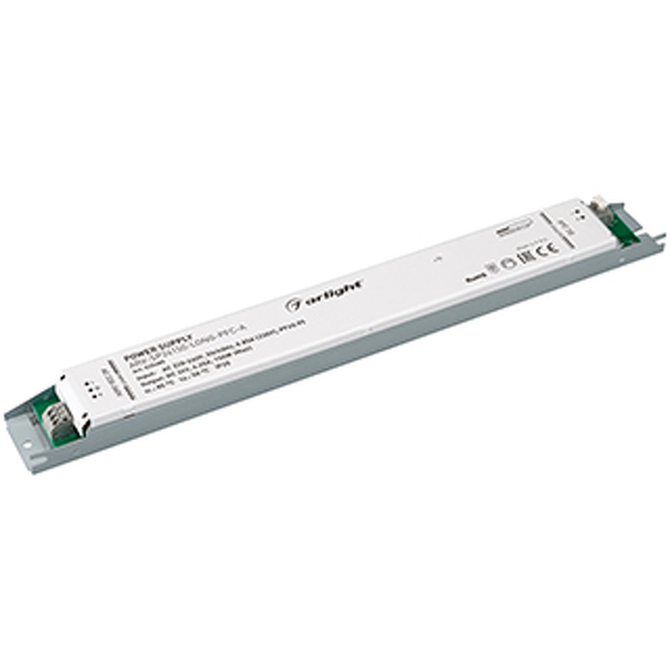 Фото №1  Arlight Блок питания ARV-SP24150-LONG-PFC-A (24V, 6.25A, 150W) ( IP20 Металл, 5 лет)