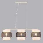 Превью фото №5  Подвесной светильник LUMION 8002/3A MODERNI LN25 000 белый, черный металл/металл, текстиль Подвес Е27 3*60W 220V ANIMAISA