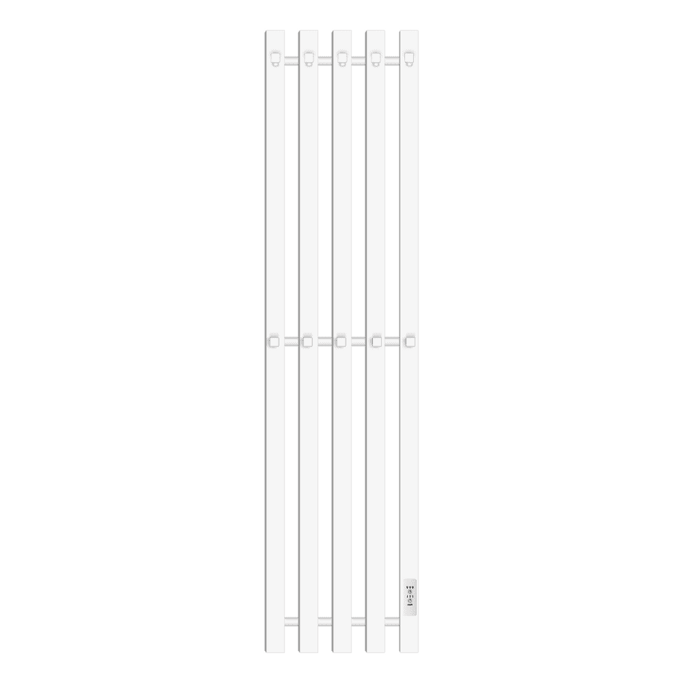 Фото №1  Полотенцесушитель Полотенцесушитель электрический Primoclima Sol Q E White 120*24 5