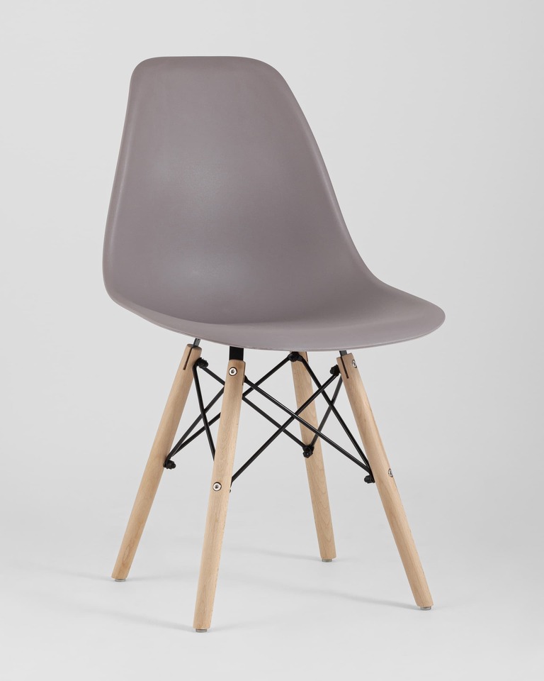 Фото №10  Стул Eames Style DSW темно-серый x4 (разборный каркас)