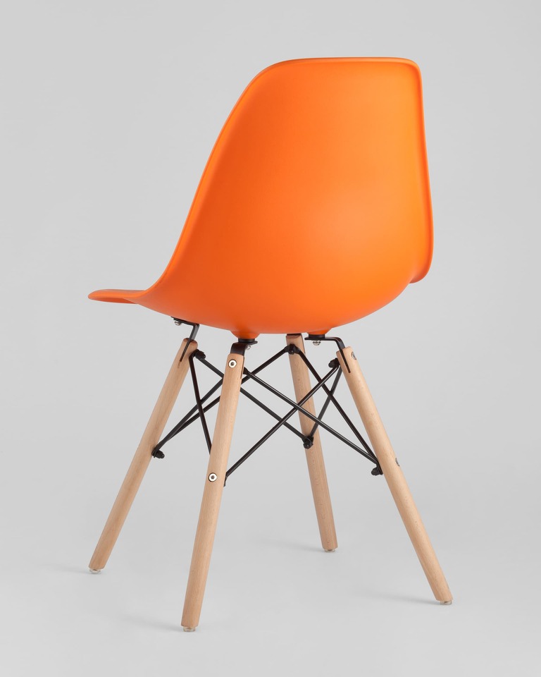 Фото №10  Стул Eames DSW оранжевый x4