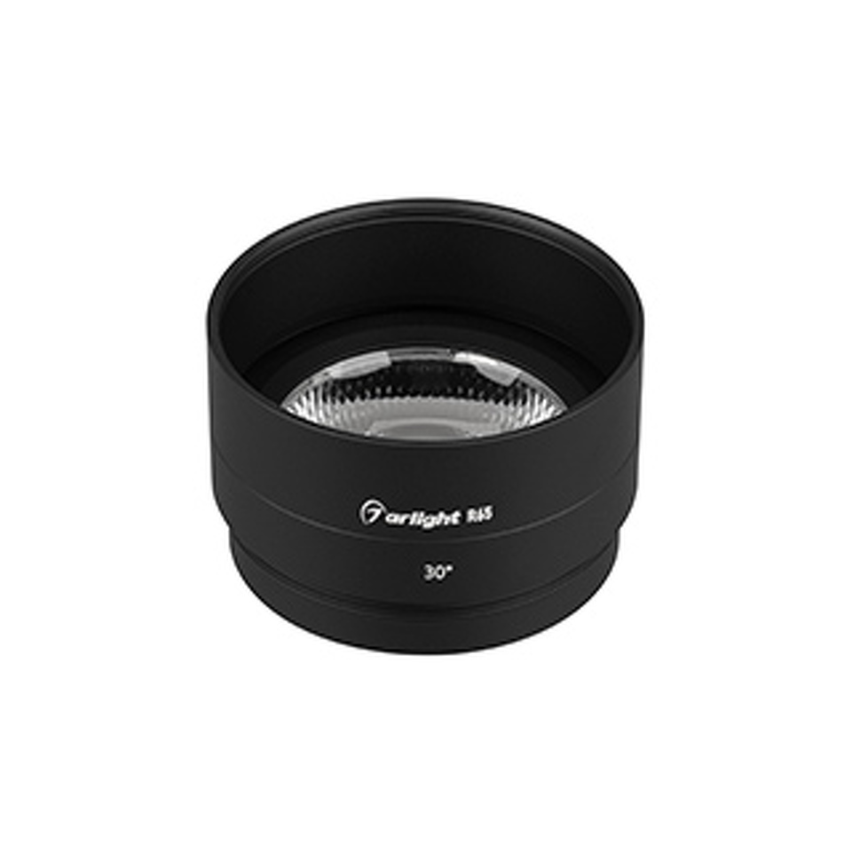 Фото №1  Arlight Насадка с фиксированным углом LGD-ARTIFACT-LENS-R65 (BK, 30 deg) ( Металл)