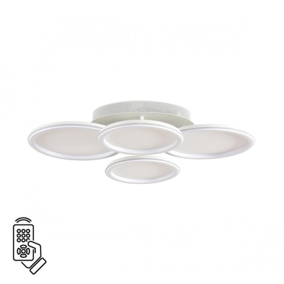 Фото №9  Люстра LUMION 8380/95CL LEDIO LN26 000 белый, металл/акрил Умная люстра потолочная с ПДУ и голосовым управлением LED 95W 3000-6500К 220V ALIS SMART
