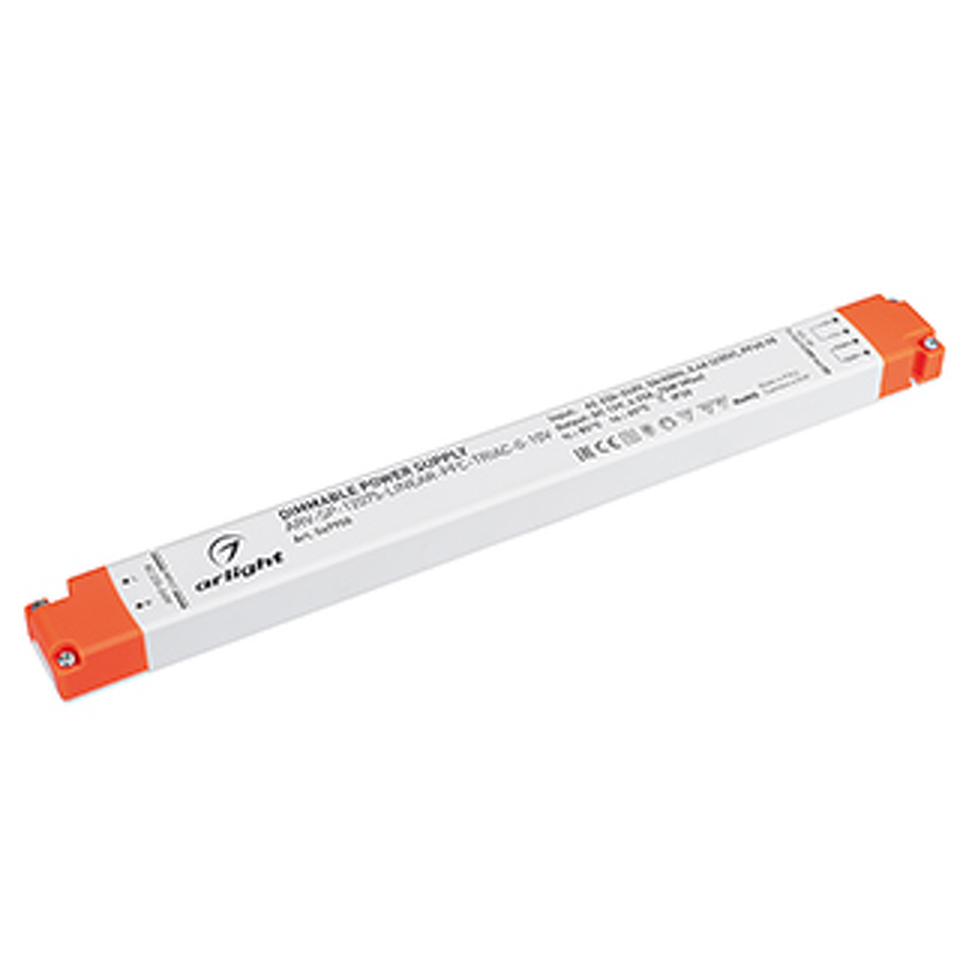 Фото №1  Arlight Блок питания ARV-SP-12075-LINEAR-PFC-TRIAC-0-10V (12V, 6.25A, 75W) ( IP20 Пластик, 5 лет)