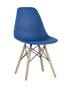 Фото Стул Eames Style DSW синий (разборный каркас)