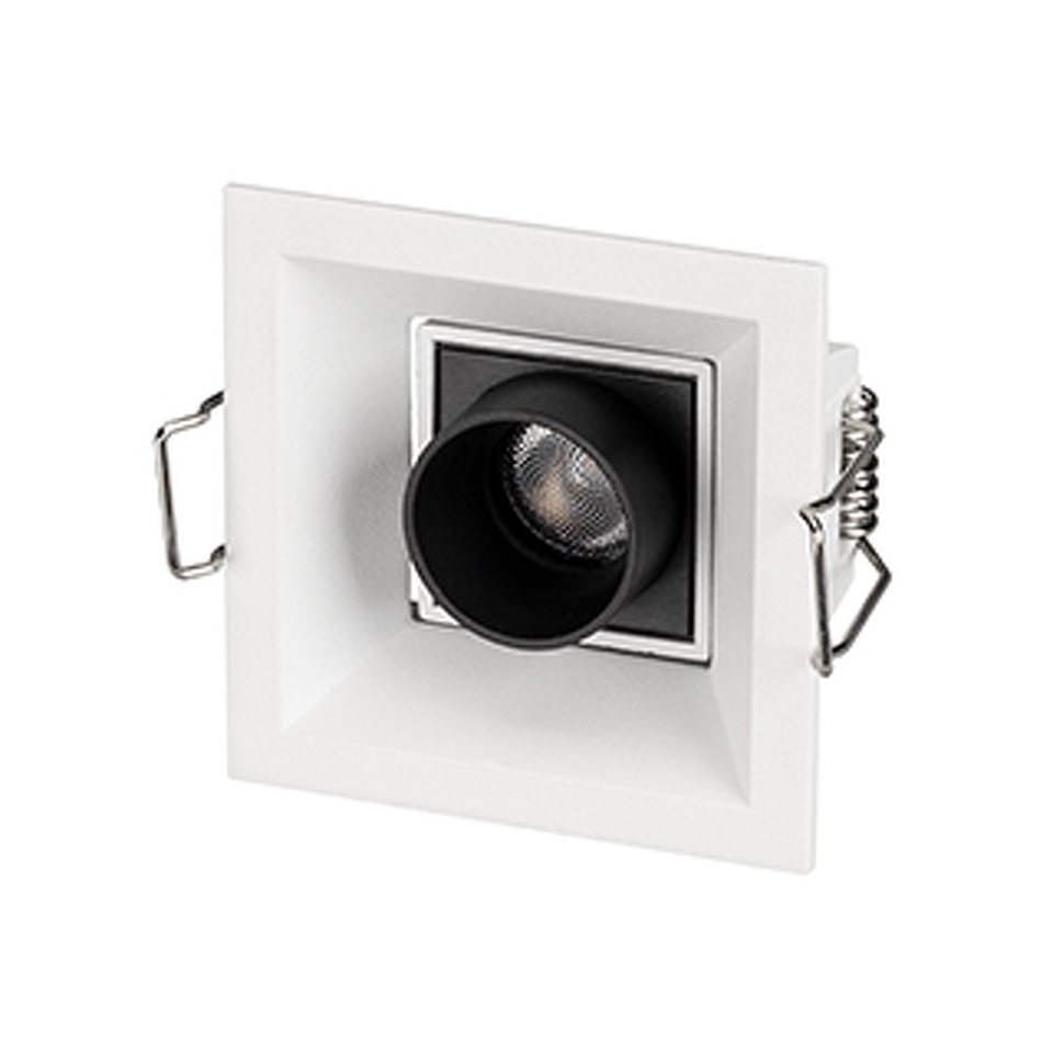 Фото №1  Arlight Светильник MS-ORIENT-BUILT-TURN-TC-S67x67-3W Warm3000 (WH-BK, 30 deg, 230V) ( IP20 Металл, 5 лет)