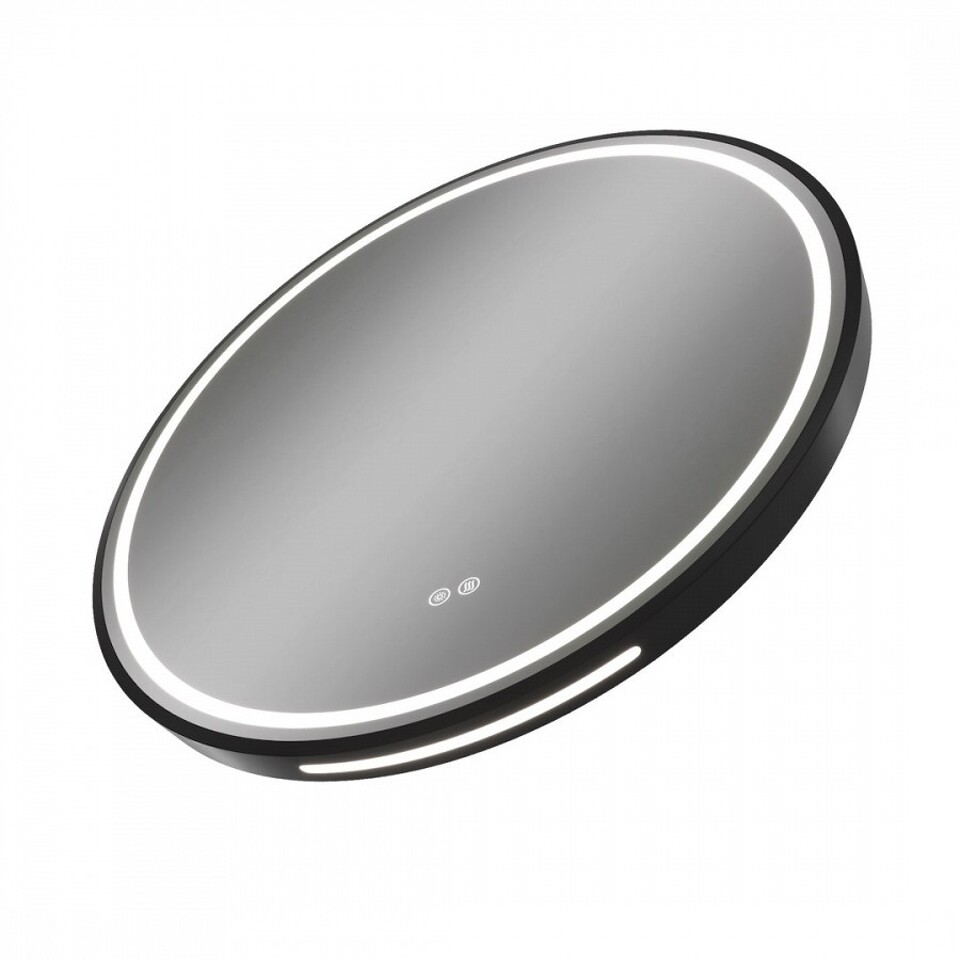 Фото №32  Watersense Зеркало Lina Supernova Black D60, LED подсветка, сенсор, антипар T20122