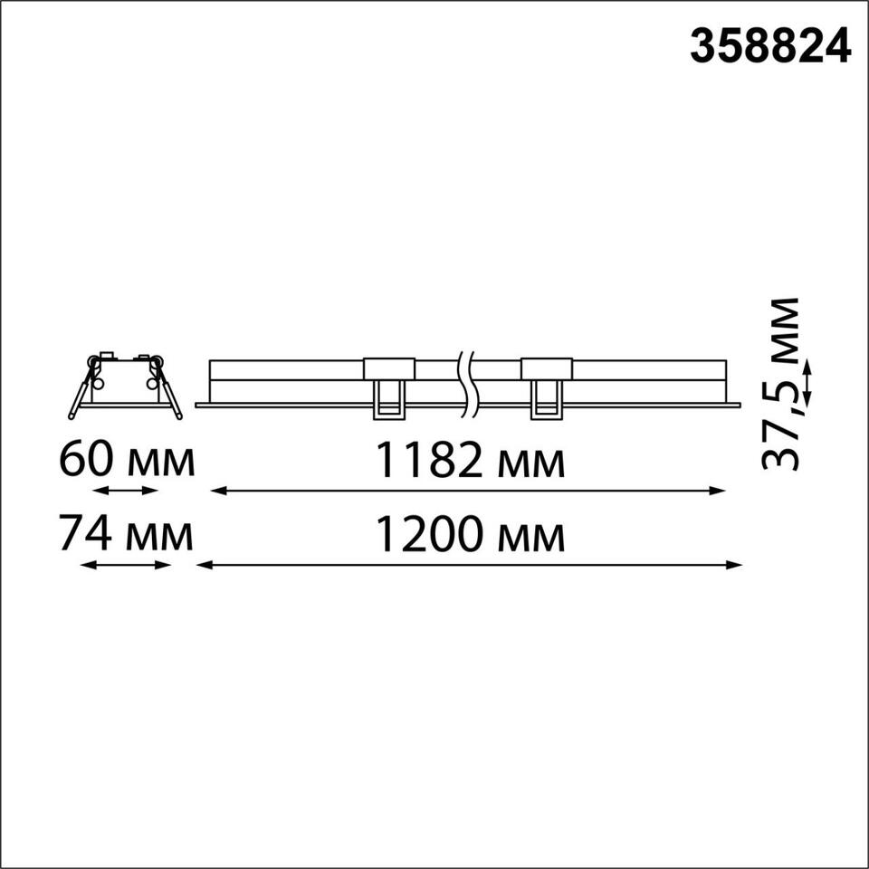 Фото №2  NOVOTECH 358824 SPOT NT22 486 белый Встраиваемый светодиодный светильник IP20 LED 4000K 48W 220V ITER