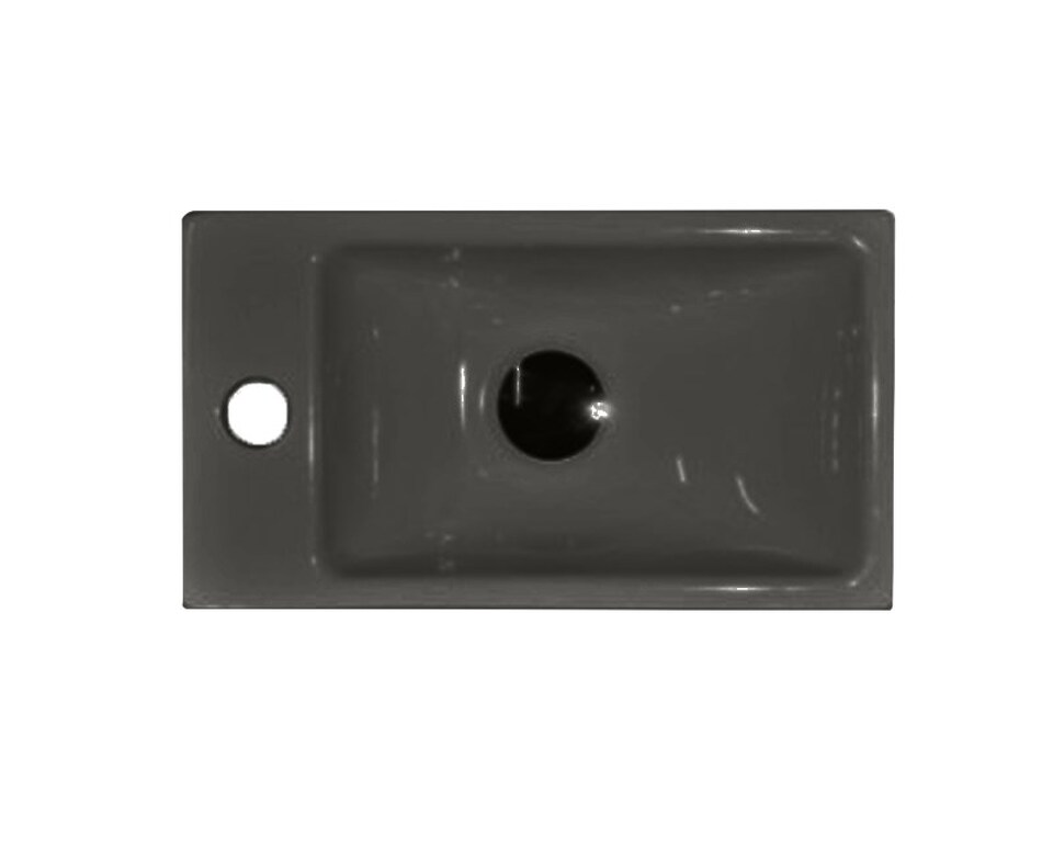 Фото №4  Раковина 40216 Small раковина накладная 22x40,5 см  Матовый черный Plus-Ton®