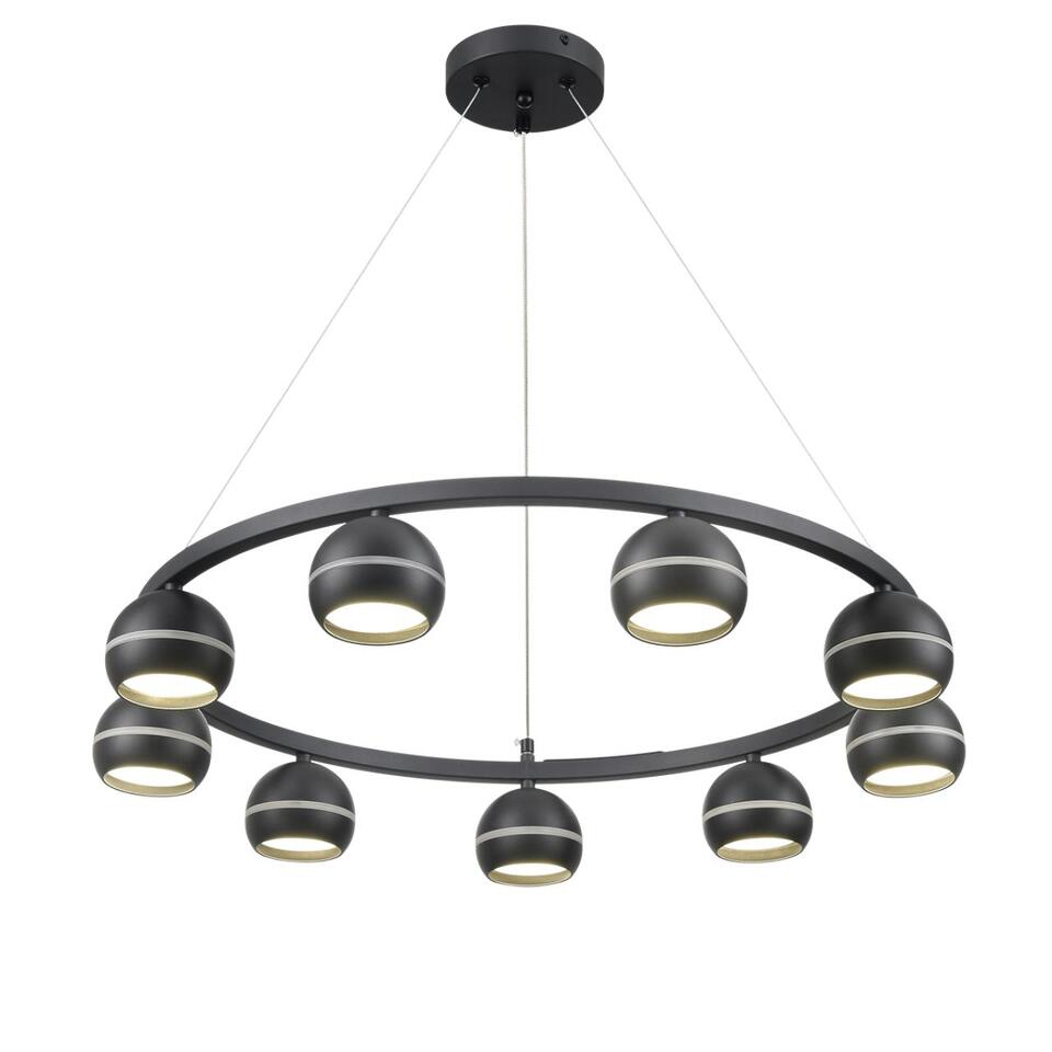 Фото №8  Подвесной светильник LUMION 8242/9 COMFI LN26 245 черный металл Светильник подвесной LED GX53 8*7W 220V LUAZANA