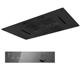 Фото KT036AXX AQUAelite SPA Home верхний душ потолочного крепления с 4-мя режимами,850x540 мм с термостатом Матовый чёрный, 38/05Q