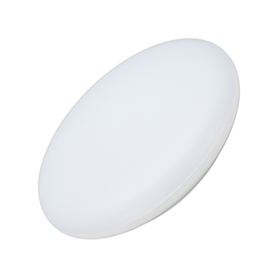 Фото №1  Arlight Светильник CL-FRISBEE-MOTION-R300-18W Day4000 (WH, 180 deg, 230V) ( IP54 Пластик, 3 года)
