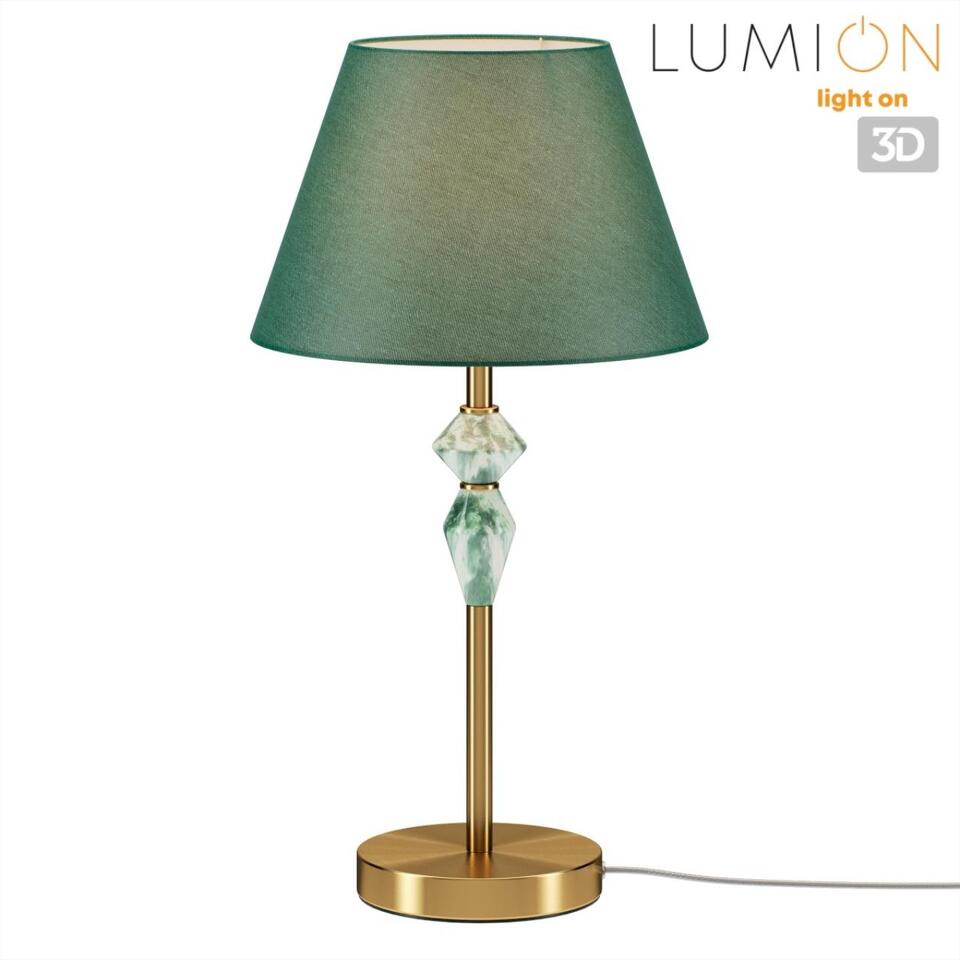 Фото №7  Настольная лампа LUMION 8275/1T CLASSI LN26 049 латунь/зеленый, металл/керамика/ткань Настольная лампа Е14 1*40W 220V VERMONT