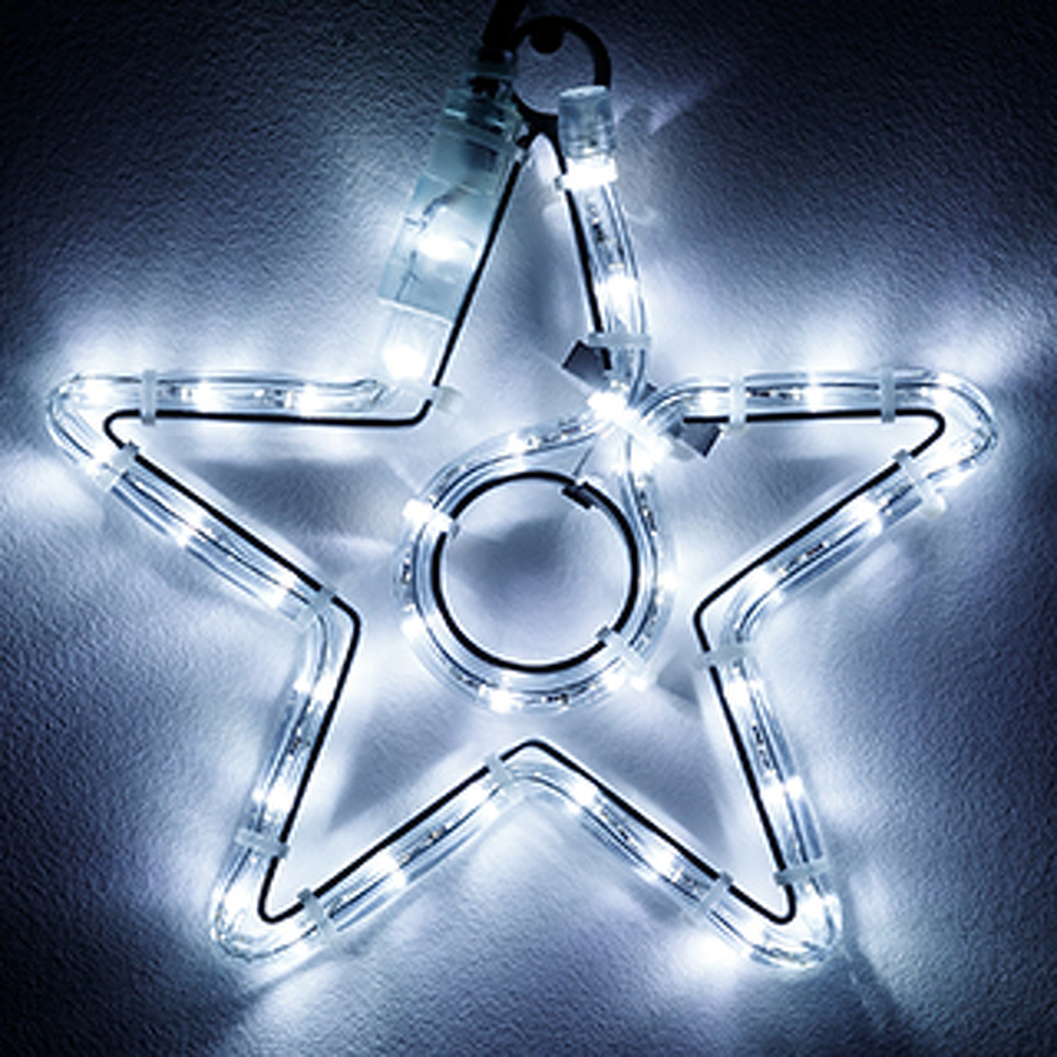 Фото №1  Ardecoled Фигура светодиодная ARD-STAR-M4-200x220-36LED White (230V, 2.5W) ( IP65)