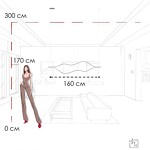 Превью фото №9  Подвесной светильник 10403/1600 SN Подвесной светильник LOFT IT Tape Light