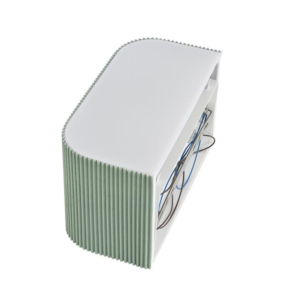 Фото №6  LUMION 8326/2W MODERNI LN26 423 белый/зеленый, металл/текстиль/пластик Бра E14 LED 2*10W 220V GOFERA