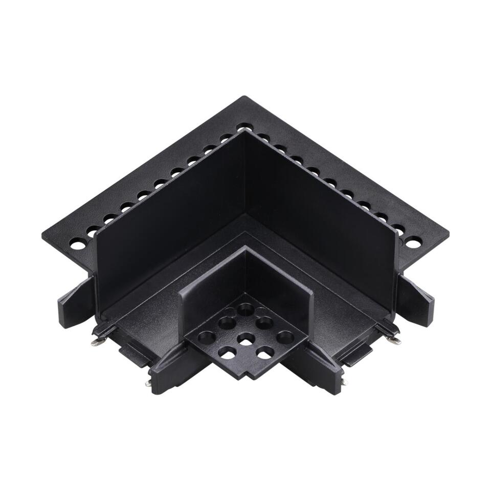 Фото №3  NOVOTECH 135280 SHINO NT24 174 черный Соединитель «L» токопроводящий для шинопровода в ГКЛ (для арт.135197; 135199) IP20 48V SMAL