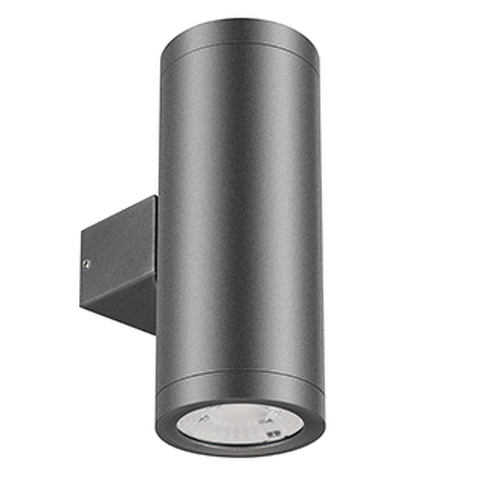 Фото №1  Arlight Светильник LGD-RAY-WALL-TWIN-R65-2x9W Day4000 (GR, 23 deg, 230V) ( IP65 Металл, 3 года)