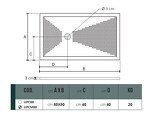 Превью фото №6  UPC88 / UPCM88 Althea душевой поддон 80х80, 3 см  Матовый черный Plus-Ton®